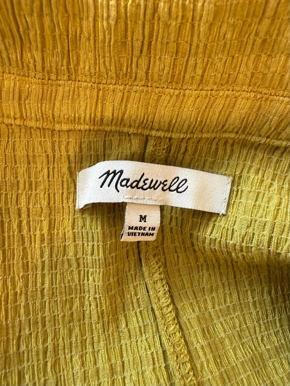 Madewell Olive Green Short Sleeve Button-Down Top - Picture 6 of 10